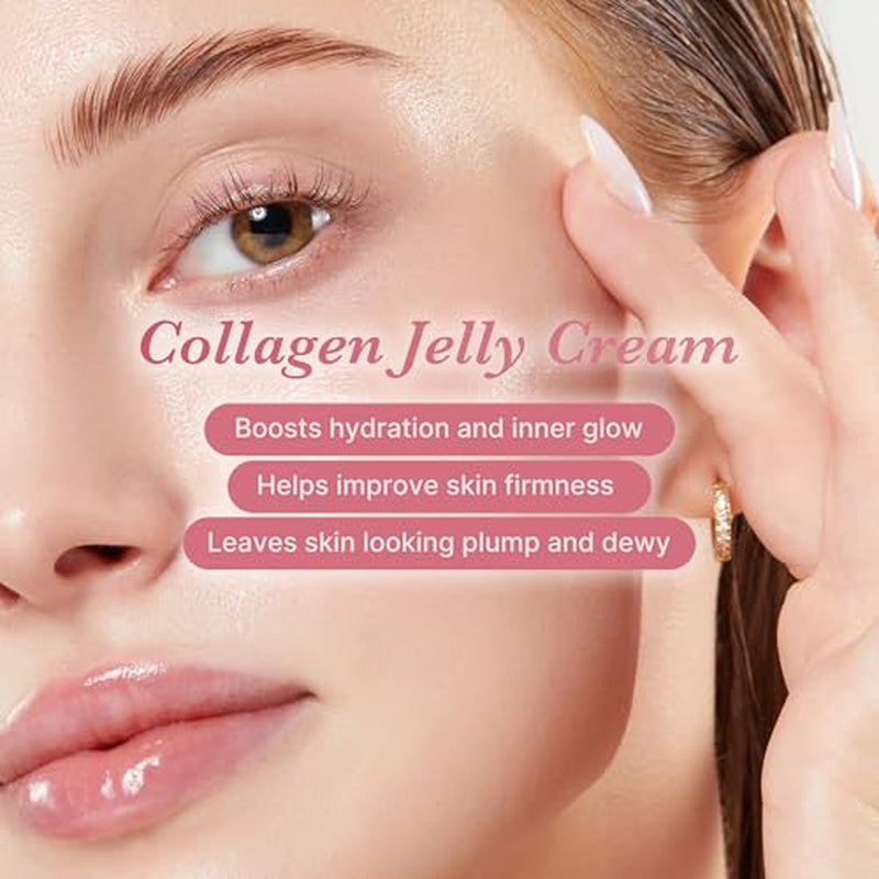 Korean Pink Skincare Set - PDRN Gel Mask, Serum and Collagen Cream