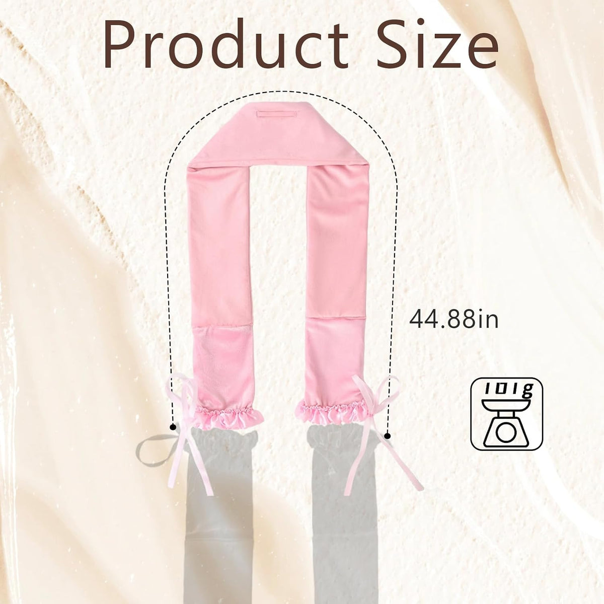 Heatless Hair Curler Overnight,No Heat Hair Curlers to Sleep In, Soft Ribbon Wrap for Long Hair, Heatless Curling Rod Headband Set for All Hair Types(Pink)